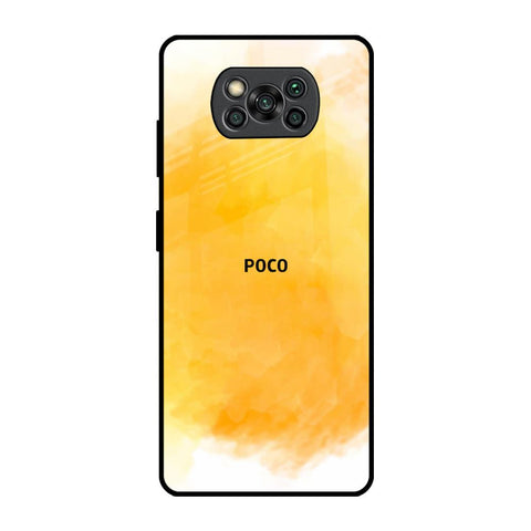 Rustic Orange Poco X3 Pro Glass Back Cover Online