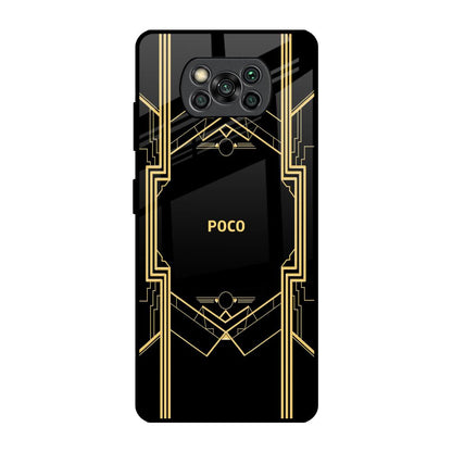 Sacred Logo Poco X3 Pro Glass Back Cover Online