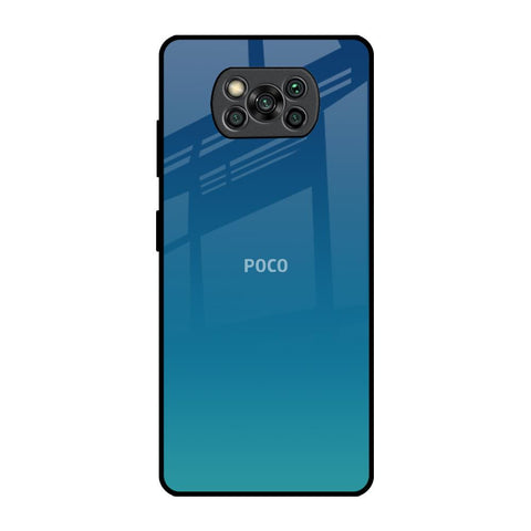 Celestial Blue Poco X3 Pro Glass Back Cover Online
