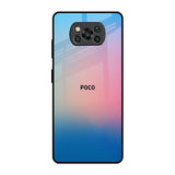 Blue & Pink Ombre Poco X3 Pro Glass Back Cover Online