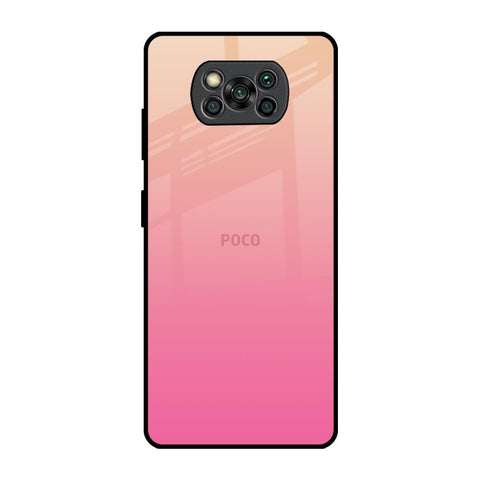 Pastel Pink Gradient Poco X3 Pro Glass Back Cover Online