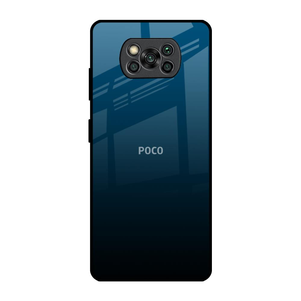 Sailor Blue Poco X3 Pro Glass Back Cover Online
