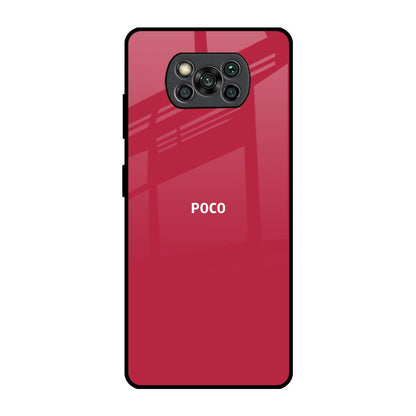Solo Maroon Poco X3 Pro Glass Back Cover Online