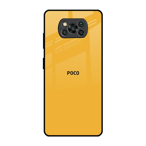 Fluorescent Yellow Poco X3 Pro Glass Back Cover Online