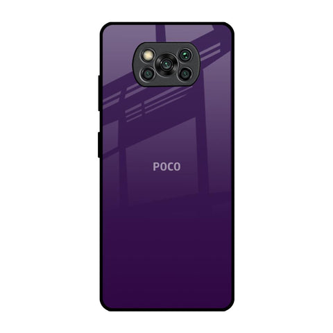 Dark Purple Poco X3 Pro Glass Back Cover Online