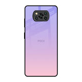 Lavender Gradient Poco X3 Pro Glass Back Cover Online