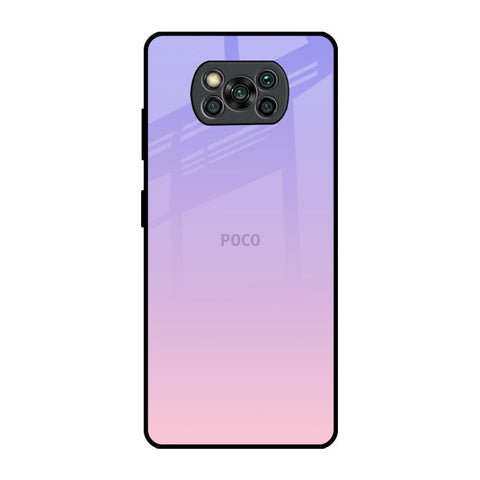 Lavender Gradient Poco X3 Pro Glass Back Cover Online