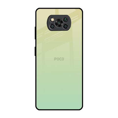 Mint Green Gradient Poco X3 Pro Glass Back Cover Online