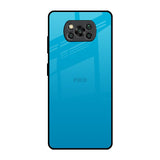 Blue Aqua Poco X3 Pro Glass Back Cover Online