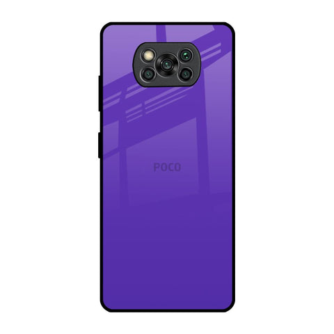 Amethyst Purple Poco X3 Pro Glass Back Cover Online