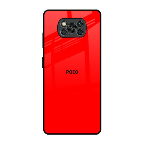 Blood Red Poco X3 Pro Glass Back Cover Online