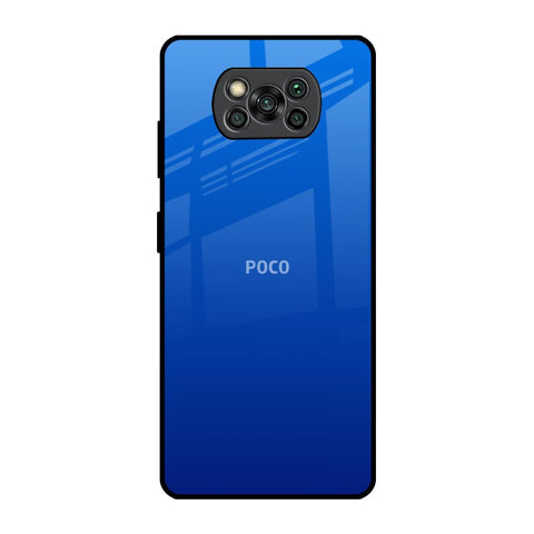 Egyptian Blue Poco X3 Pro Glass Back Cover Online
