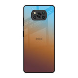 Rich Brown Poco X3 Pro Glass Back Cover Online
