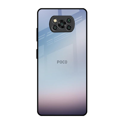 Light Sky Texture Poco X3 Pro Glass Back Cover Online