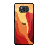 Magma Color Pattern Poco X3 Pro Glass Back Cover Online
