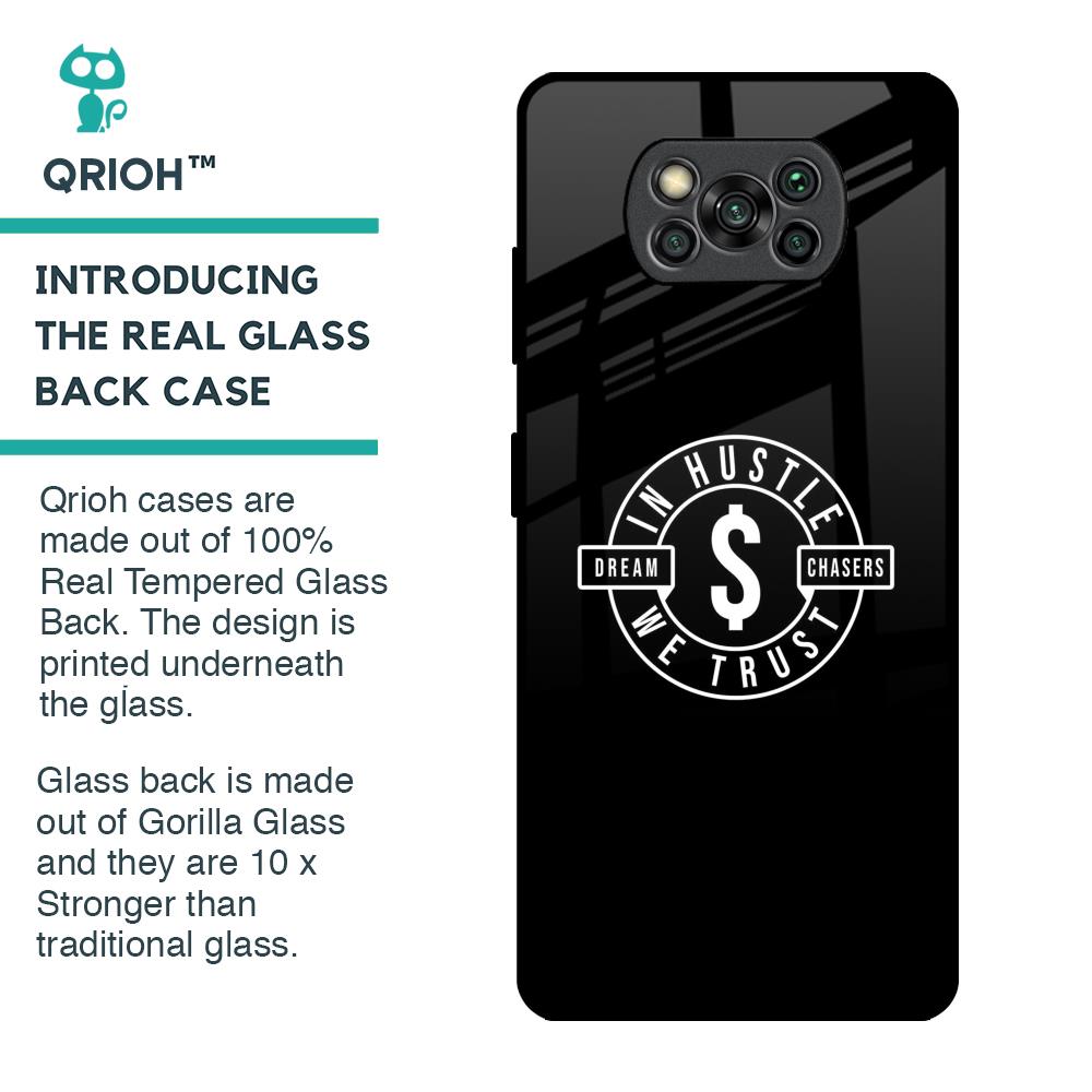 Dream Chasers Glass Case for Poco X3 Pro