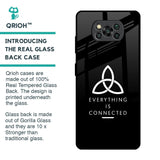 Everything Is Connected Glass Case for Poco X3 Pro
