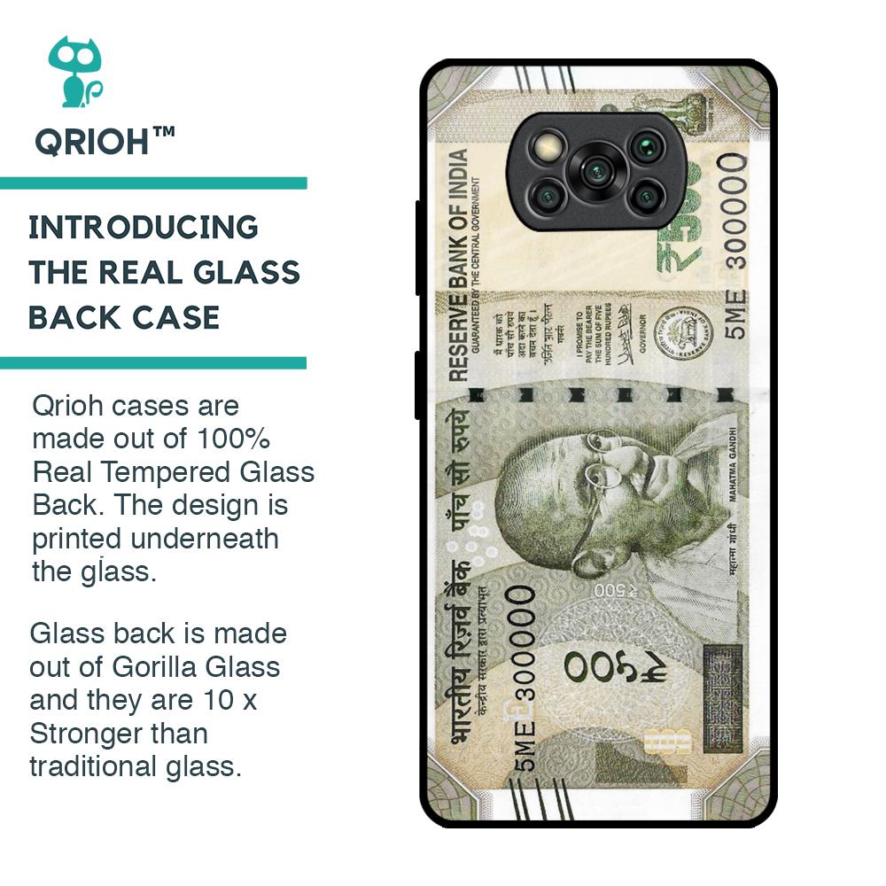 Cash Mantra Glass Case for Poco X3 Pro