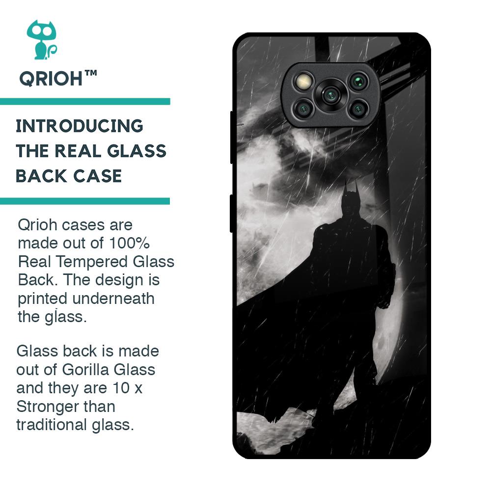Dark Warrior Hero Glass Case for Poco X3 Pro