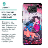 Radha Krishna Art Glass Case for Poco X3 Pro