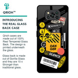 Danger Signs Glass Case for Poco X3 Pro