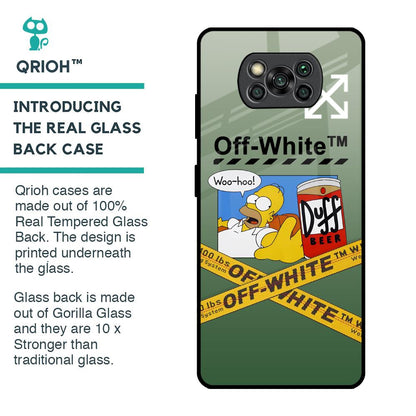 Duff Beer Glass Case for Poco X3 Pro