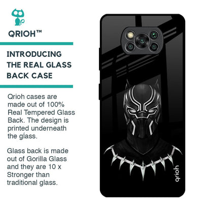 Dark Superhero Glass Case for Poco X3 Pro