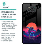 Retro Astronaut Glass Case for Poco X3 Pro