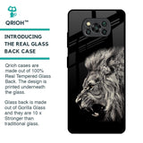 Brave Lion Glass Case for Poco X3 Pro