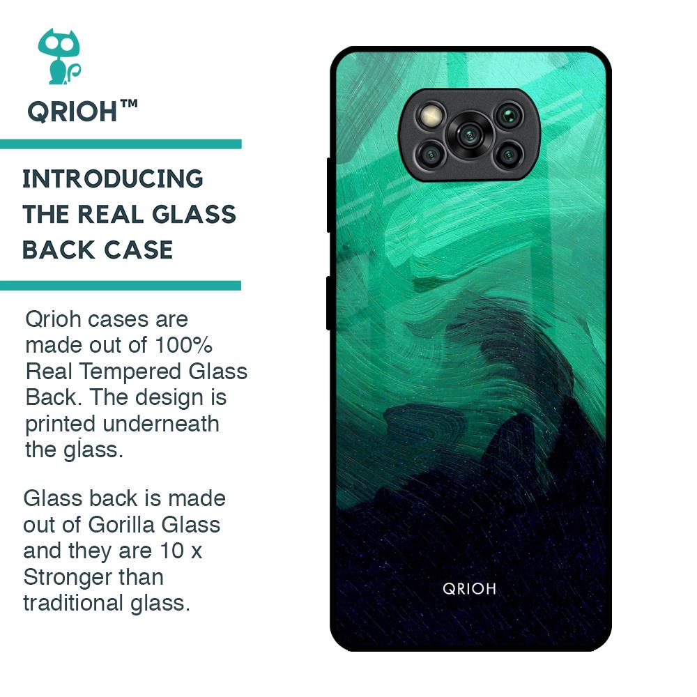 Scarlet Amber Glass Case for Poco X3 Pro