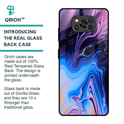 Psychic Texture Glass Case for Poco X3 Pro