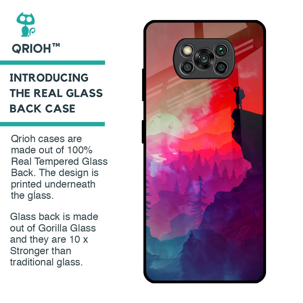 Dream So High Glass Case For Poco X3 Pro