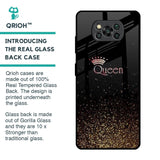 I Am The Queen Glass Case for Poco X3 Pro
