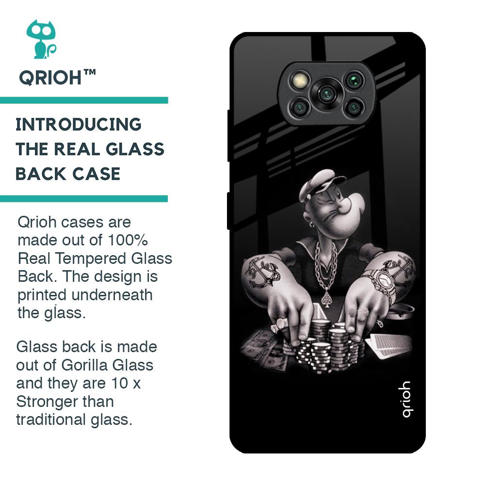 Gambling Problem Glass Case For Poco X3 Pro