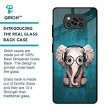 Adorable Baby Elephant Glass Case For Poco X3 Pro