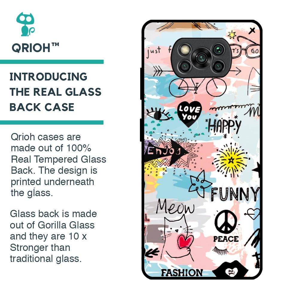 Just For You Glass Case For Poco X3 Pro