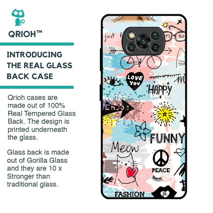 Just For You Glass Case For Poco X3 Pro