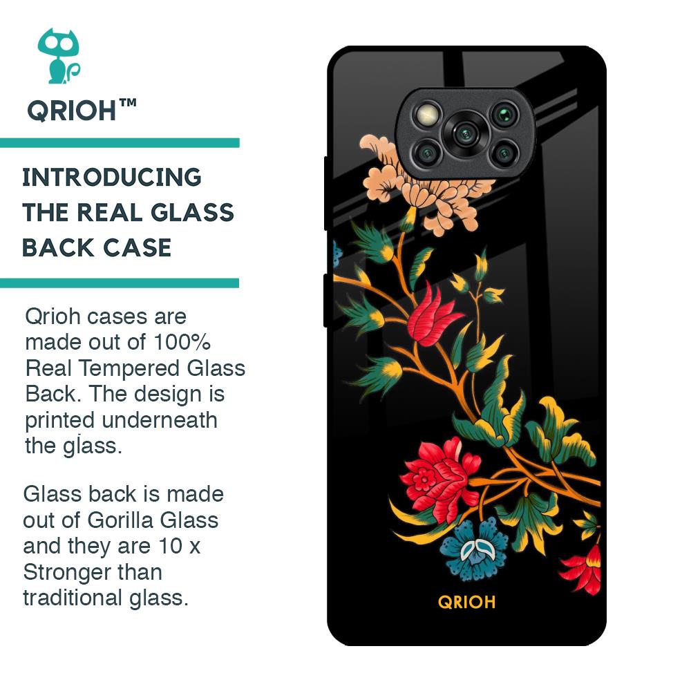 Dazzling Art Glass Case for Poco X3 Pro