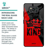 I Am A King Glass Case for Poco X3 Pro