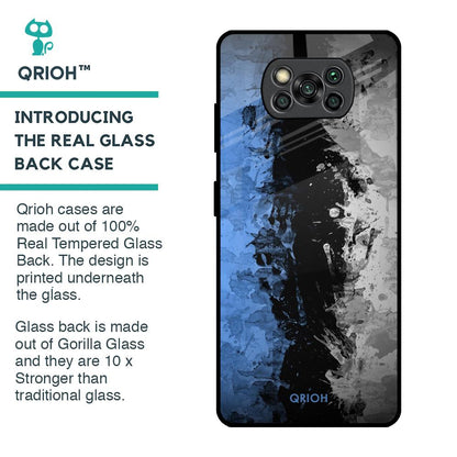Dark Grunge Glass Case for Poco X3 Pro