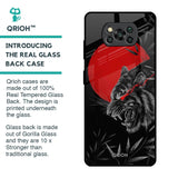 Red Moon Tiger Glass Case for Poco X3 Pro