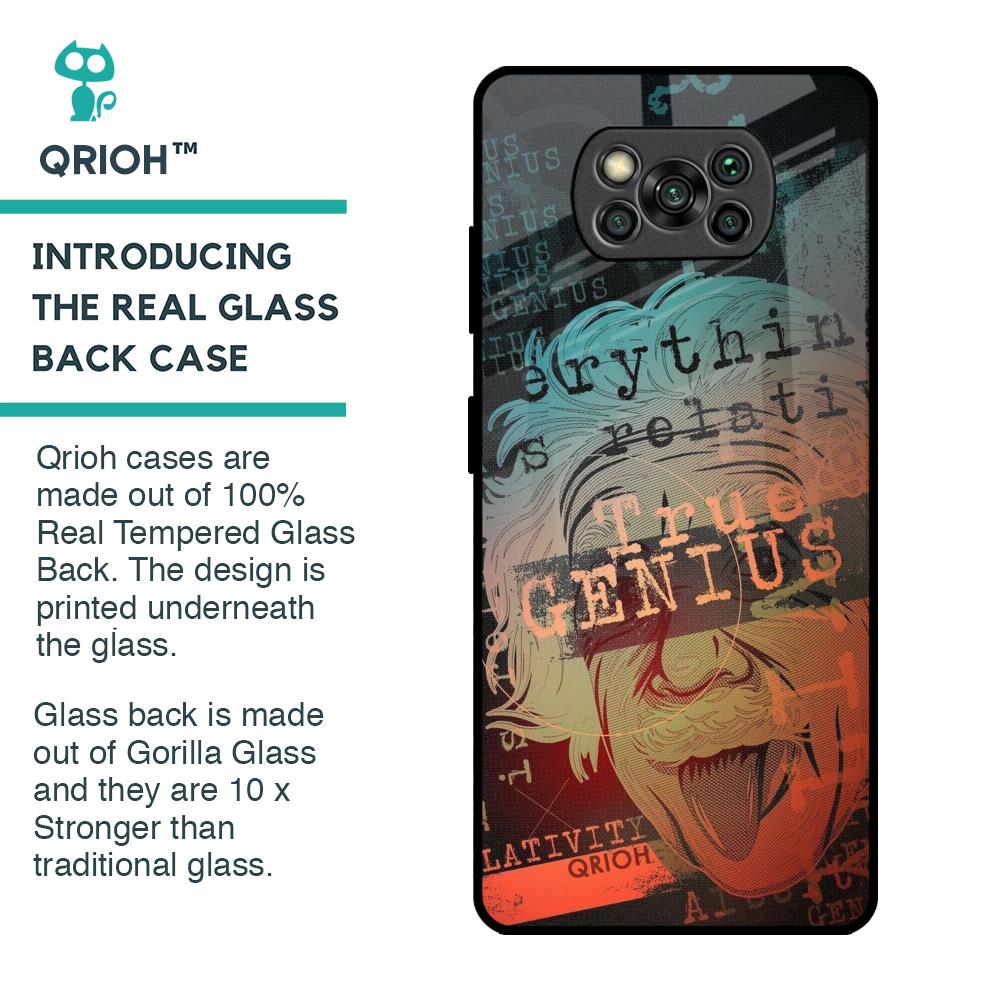 True Genius Glass Case for Poco X3 Pro