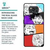 Anime Sketch Glass Case for Poco X3 Pro
