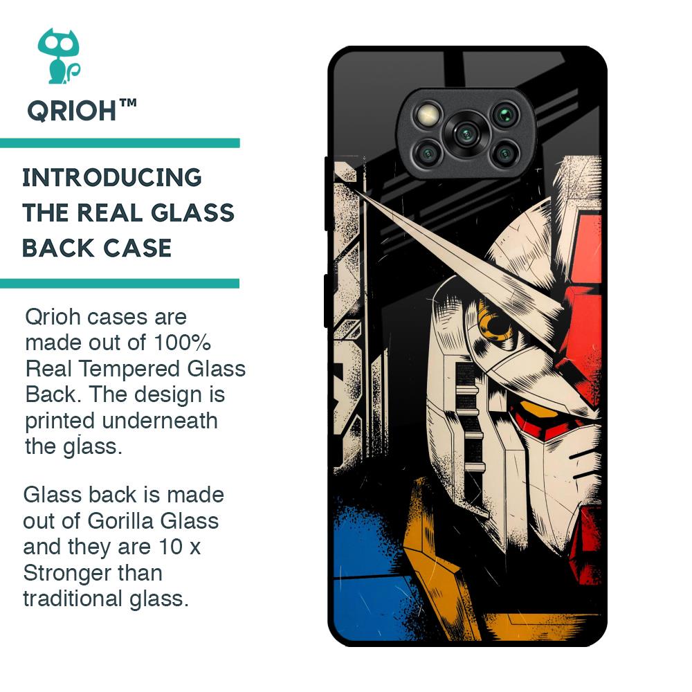 Transformer Art Glass Case for Poco X3 Pro
