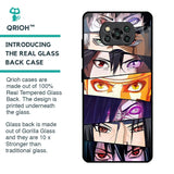 Anime Eyes Glass Case for Poco X3 Pro