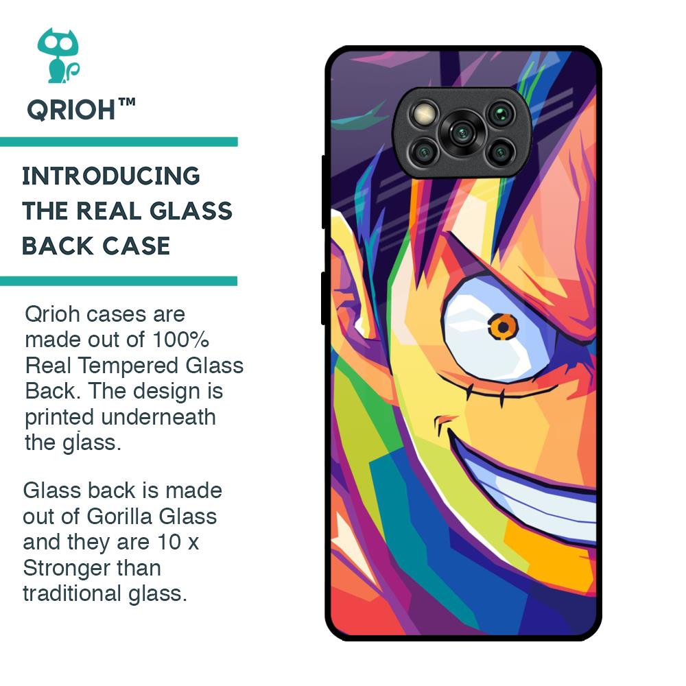 Monkey Wpap Pop Art Glass Case for Poco X3 Pro
