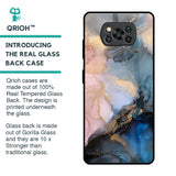 Marble Ink Abstract Glass Case for Poco X3 Pro
