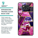 Electroplated Geometric Marble Glass Case for Poco X3 Pro