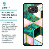 Seamless Green Marble Glass Case for Poco X3 Pro