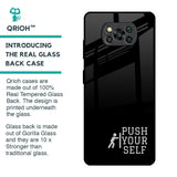 Push Your Self Glass Case for Poco X3 Pro
